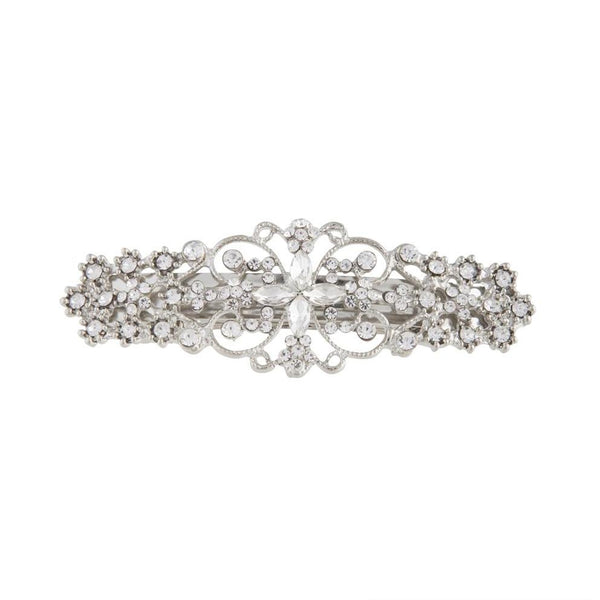 Silver Multi Diamante Barrette