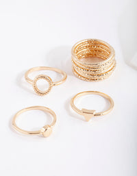 Gold Diacut Ring 11-Pack - Lovisa