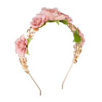 Pink Rose Headband - link has visual effect only