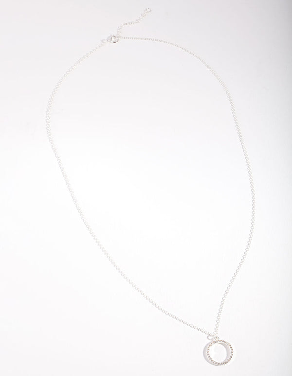 Lovisa OPEN CIRCLE - Necklace - silver coloured/silver-coloured - Zalando.de
