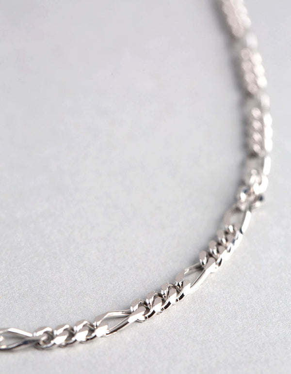 Sterling Silver Figaro Chain Necklace