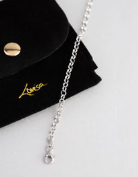 Sterling Silver Rolo Chain Bracelet - link has visual effect only