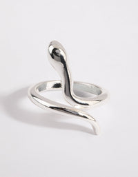 Silver Smooth Snake Ring - link has visual effect only