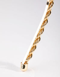 Gold Twist Rope Headband - link has visual effect only