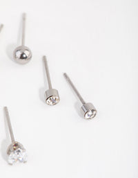 Titanium Love Stud Pack Earrings - link has visual effect only