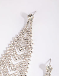 Silver Cup Chain Drop Earrings - link has visual effect only