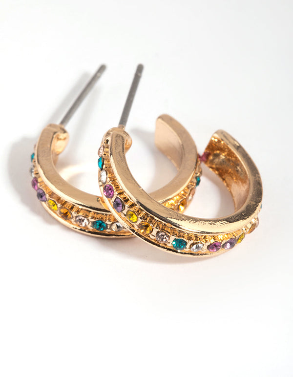 Hoop hot sale earrings colourful