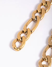 Gold Plated Surgical Steel Chain Drop Earrings - link has visual effect only