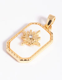 Gold Plated Star Shell Charm - link has visual effect only