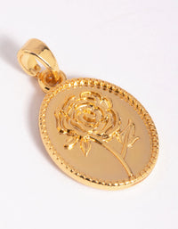 Gold Plated Vintage Flower Charm - link has visual effect only