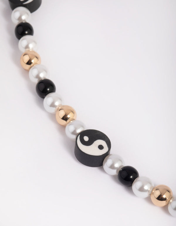 90s Yin Yang and Pearl Phone Chain, Jewel near me, Jewelery, Lovisa