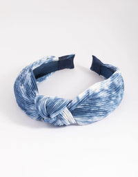 Blue Knotted Tie Dyed Headband - link has visual effect only