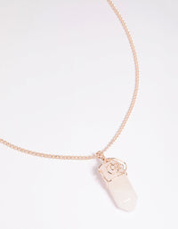 Rose Quartz Shard Necklace - link has visual effect only