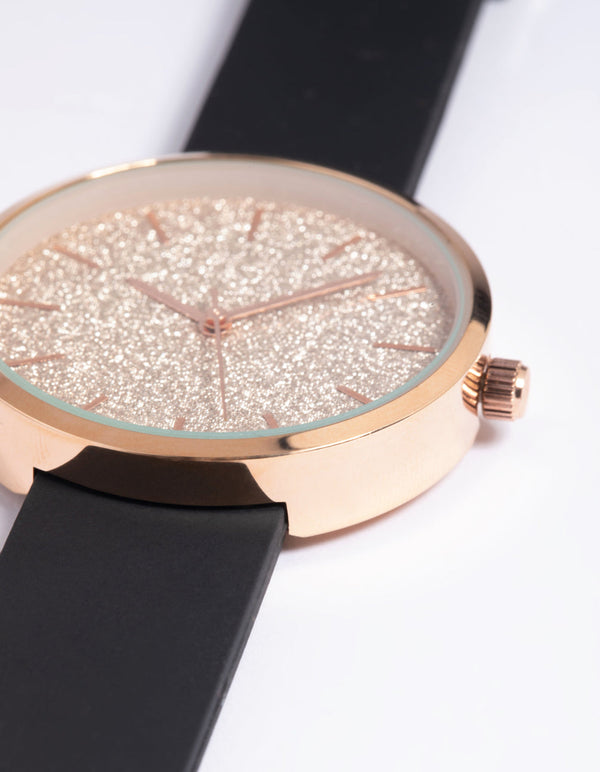 Gold sparkly outlet watch