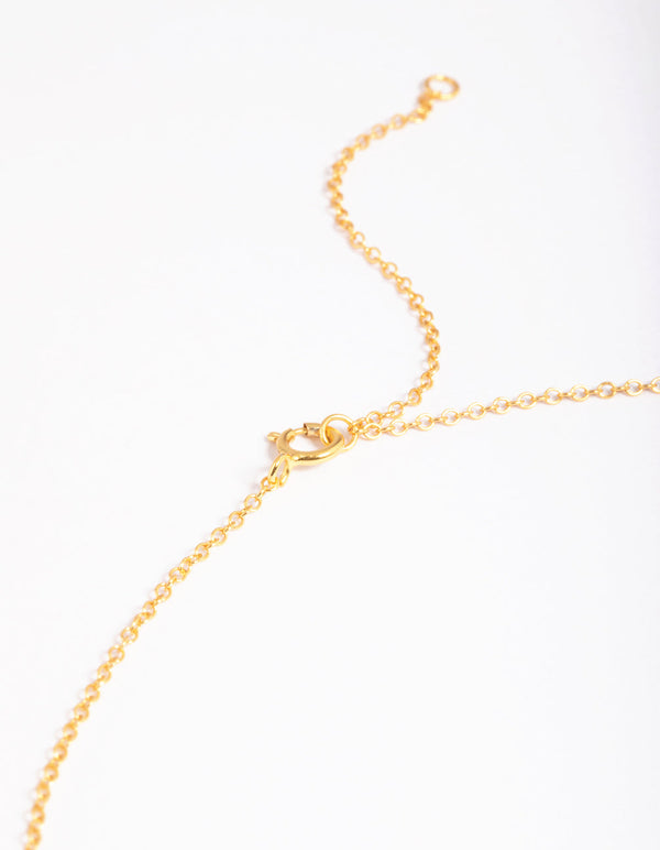 Gold Plated Sterling Silver Freshwater Pearl Row Choker - Lovisa