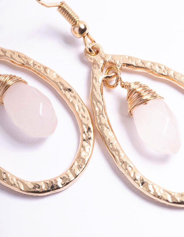 Rose Quartz Earrings | Women's Crystal Jewellery | ALLORA JADE – Allora Jade