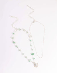 Silver Green Adventurine Choker Pack - link has visual effect only