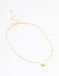 Gold Plated Detail Butterfly Necklace - link has visual effect only