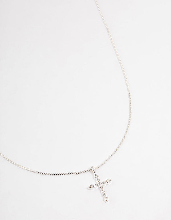Silver Elegant Cross Necklace