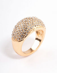 Gold Pave Dome Ring - link has visual effect only