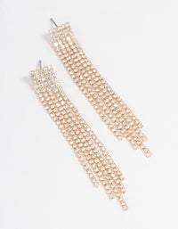 Straight Five Strand Drop Earrings - link has visual effect only