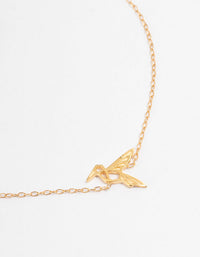 Gold Plated Sterling Silver Origami Bird Bracelet - link has visual effect only