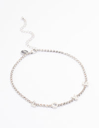 Rhodium Love Cupchain Choker - link has visual effect only