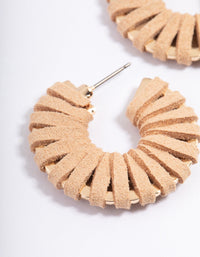 Gold Wrapped Hoop Earrings - link has visual effect only