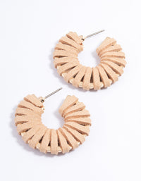 Gold Wrapped Hoop Earrings - link has visual effect only