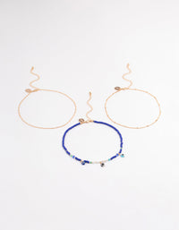 Gold Evil Eye Multi-Row Choker - link has visual effect only