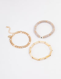 Gold Evil Eye Stretch Bracelet - link has visual effect only