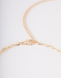 Gold Large Mixed Butterfly Waist Chain - link has visual effect only