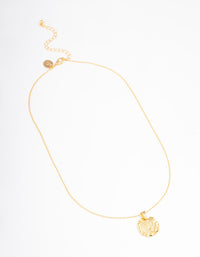 Gold Plated Virgo Coin Pendant Necklace - link has visual effect only