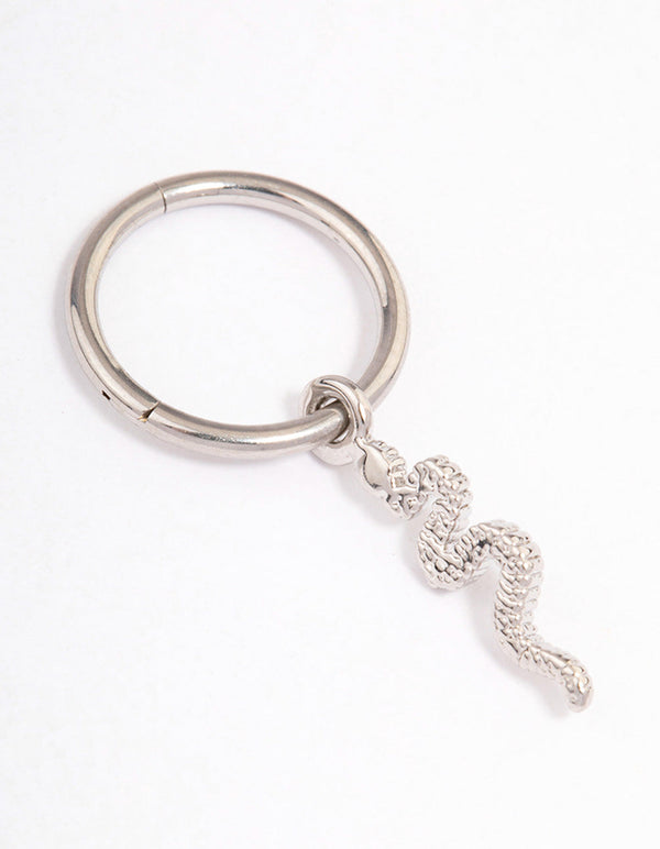 Surgical Steel Snake Charm Belly Ring