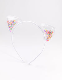 Kids Mixed Metal Cat Ear Headband - link has visual effect only