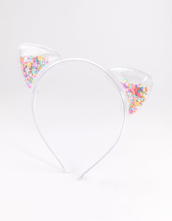 Kids Mixed Metal Cat Ear Headband