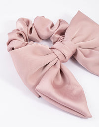 Fabric Relaxed Medium Satin Bow Scrunchie - link has visual effect only