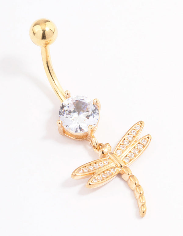 Dragonfly store belly ring