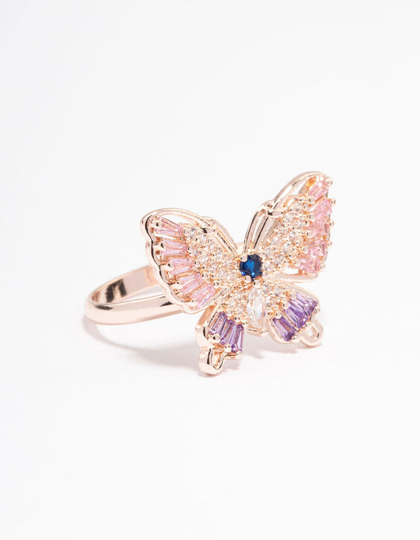 Rose Gold Cute Butterly Ring