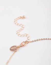 Rose Gold Pear Shape Drop Necklace & Earrings Set - link has visual effect only