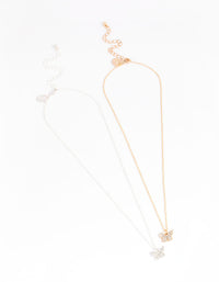 Diamante Mini Butterfly Bestie Necklace Pack - link has visual effect only