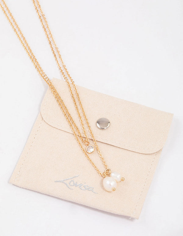 Gold Freshwater Pearl Necklace - Lovisa