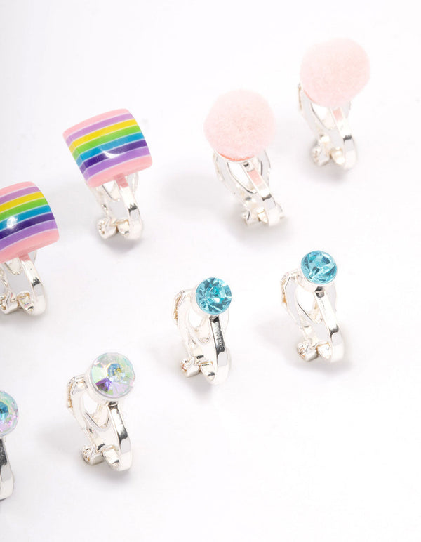 Hifot 7 Pairs Clip on Earrings Girls, No Pierced Design Earrings Dress up  Pretend Princess Play Jewelry Accessories for Kids : Amazon.in: Toys & Games