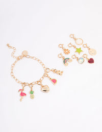 Kids Tropical Christmas Charm Bracelet 12 Days of Christmas Advent Calendar - link has visual effect only