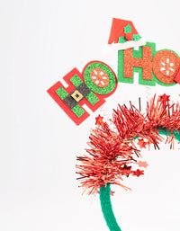 Kids Fabric Christmas Ho-Ho-Ho Headband - link has visual effect only