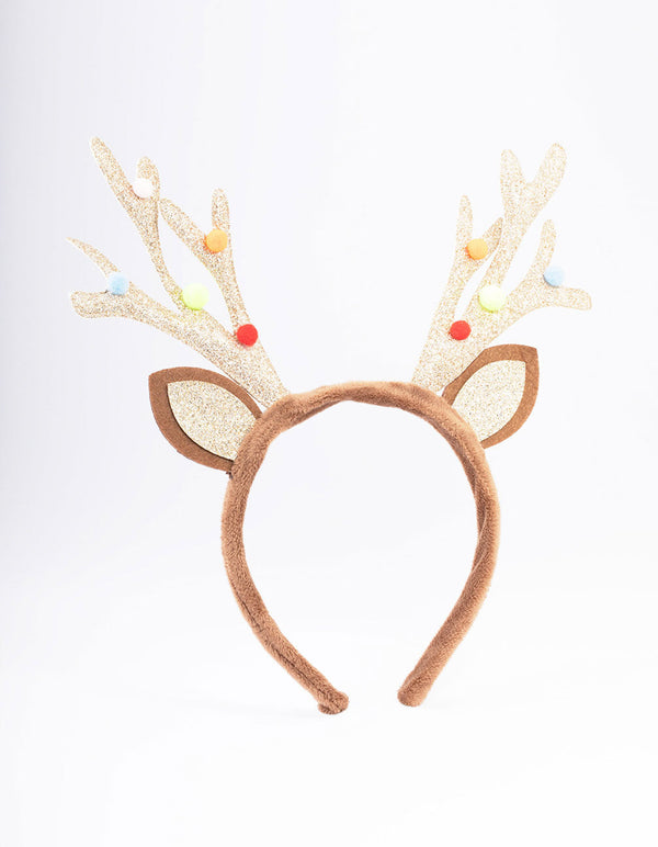 Glitter antler deals headband