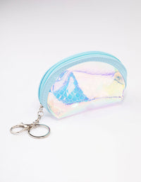 Kids Holographic Blue Large Key Chain - link has visual effect only