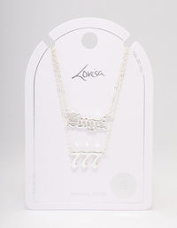 Silver Plated Angel Number '777' Necklace Pack - link has visual effect only