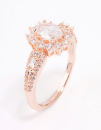 Rose Gold Plated Opulent Statement Ring - link has visual effect only