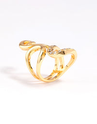 Gold Plated Swirly Wrapped Ring - link has visual effect only